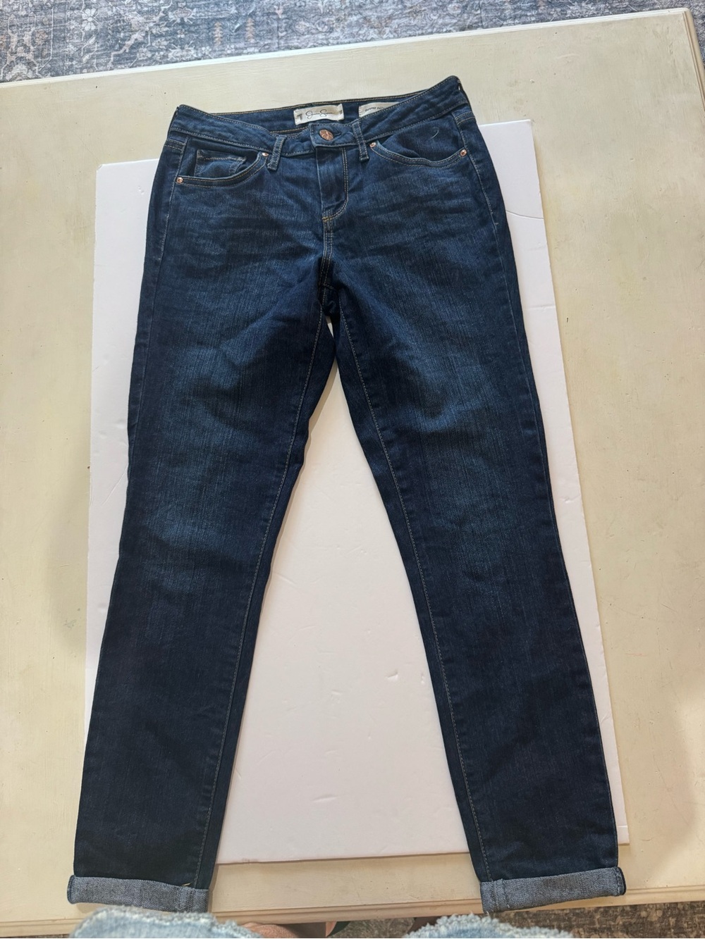 Jessica Simpson Dark Blue Straight Leg Jeans